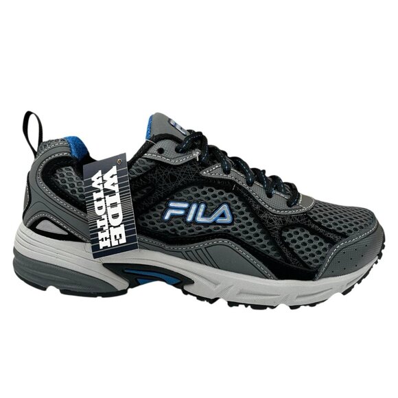 FILA Men\'s Running Sneakers Size 7 Extra Wide Gray-Black Breathable Cushioned main image 4
